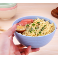 Natural Texture 4 Pairs Wheat Straw Bowls